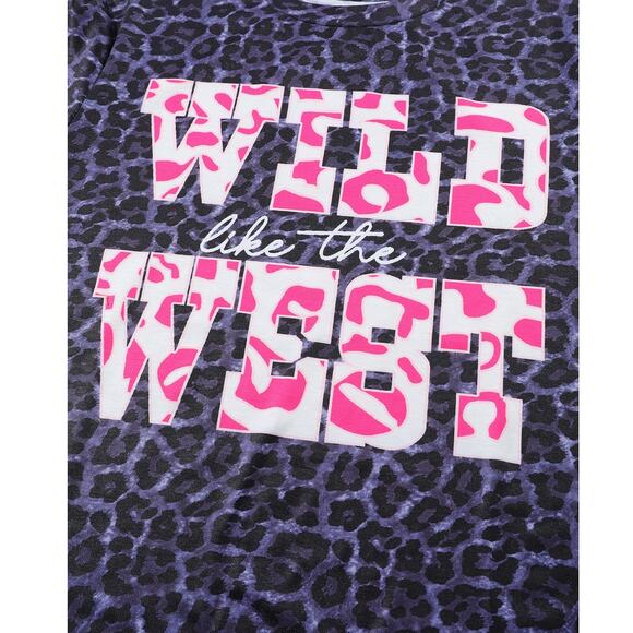 Black Leopard WILD like the WEST Logo Tee Shirt New S, M, L, XL - Picture 8 of 11